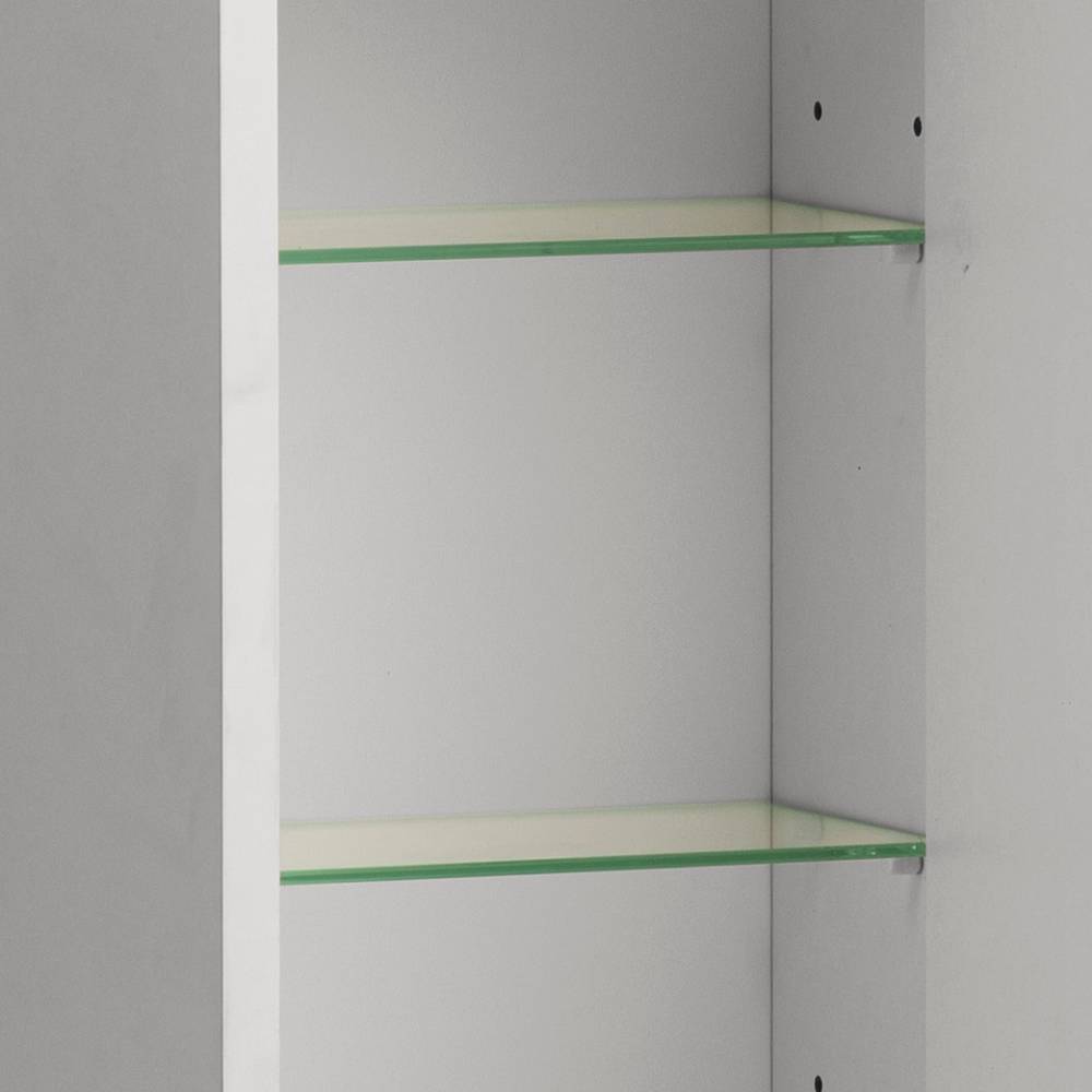Badezimmerspiegelschrank Alisa in Weiß matt 65 cm breit