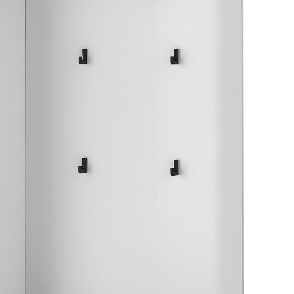 Kompakt Garderobe Fricossa inklusive einer Sitzpolster Auflage mit 4 Kleiderhaken