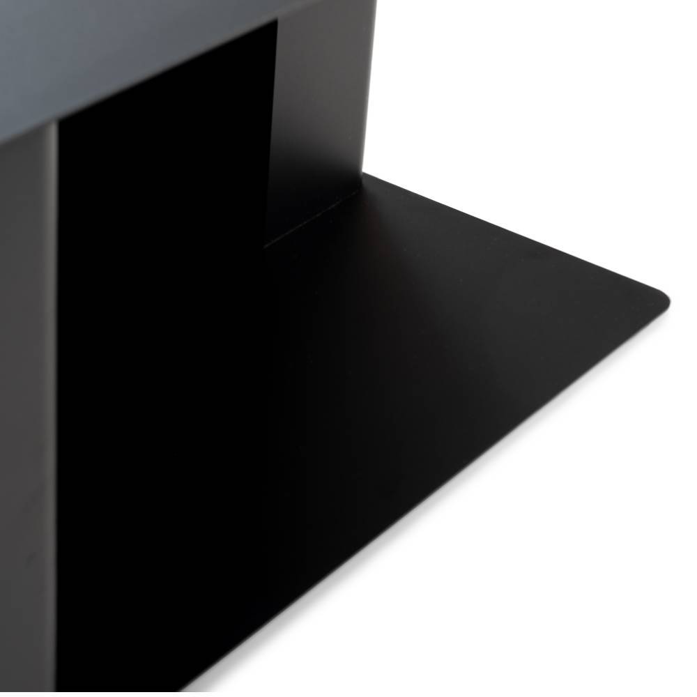Beistelltisch Sofa Eradis in Schwarz aus Stahl