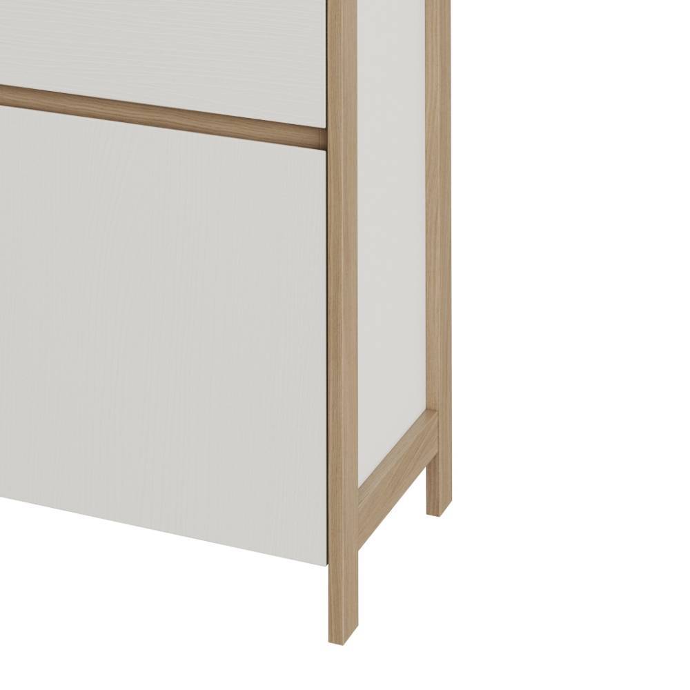 Wohnzimmer Anbauwand Labrassa im Skandi Design 251 cm breit (dreiteilig)