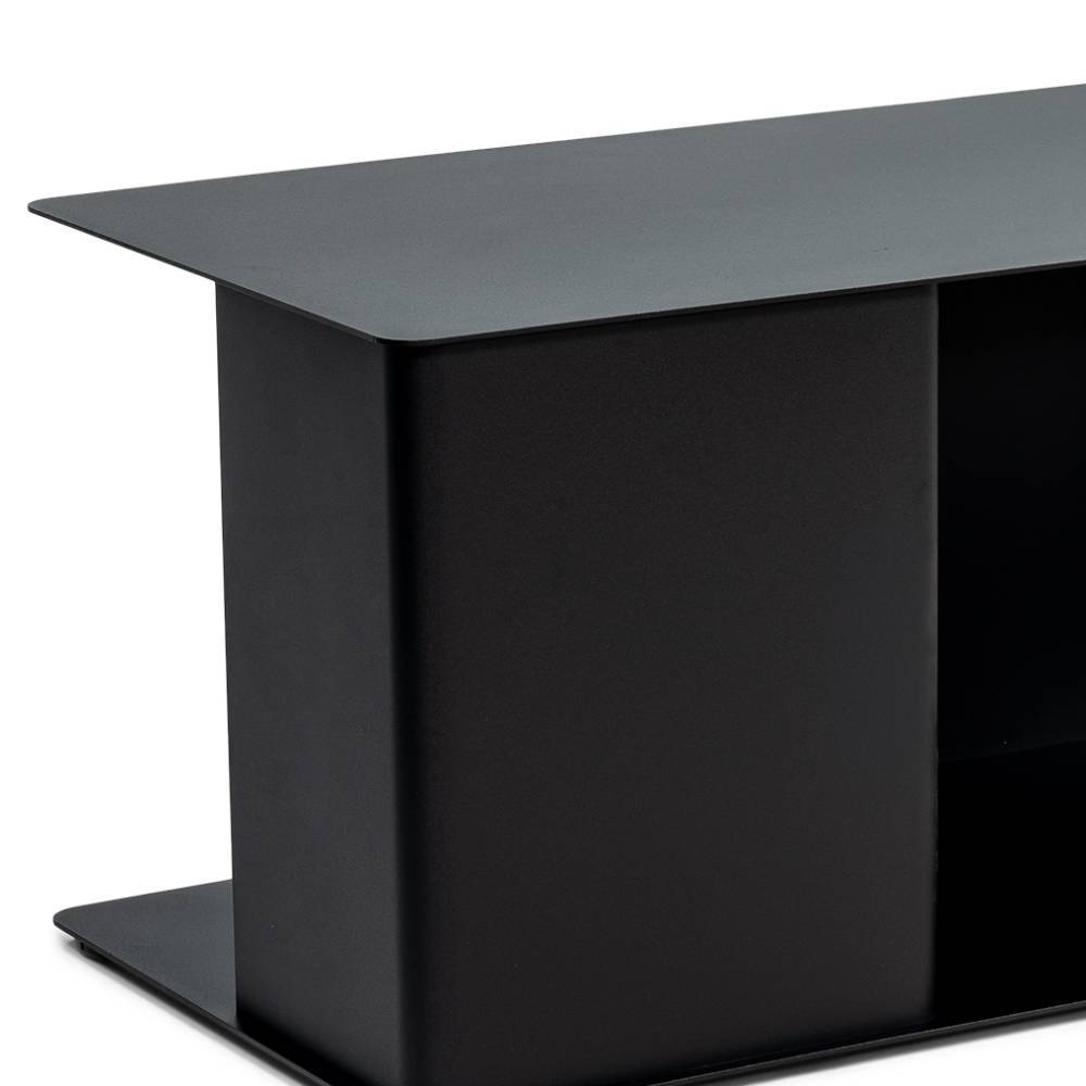 Beistelltisch Sofa Eradis in Schwarz aus Stahl