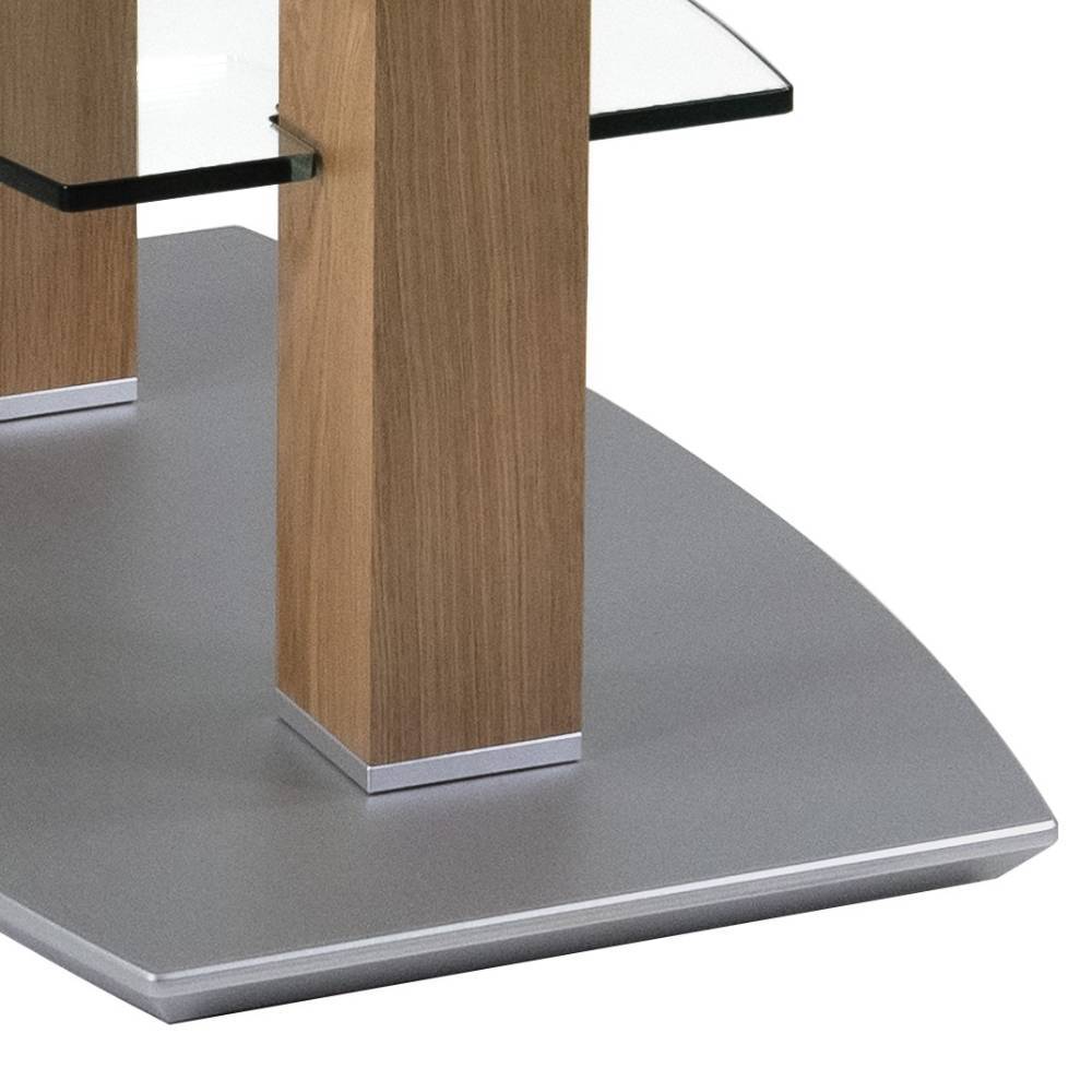 Glastisch Jenva höhenverstellbar in Bootsform