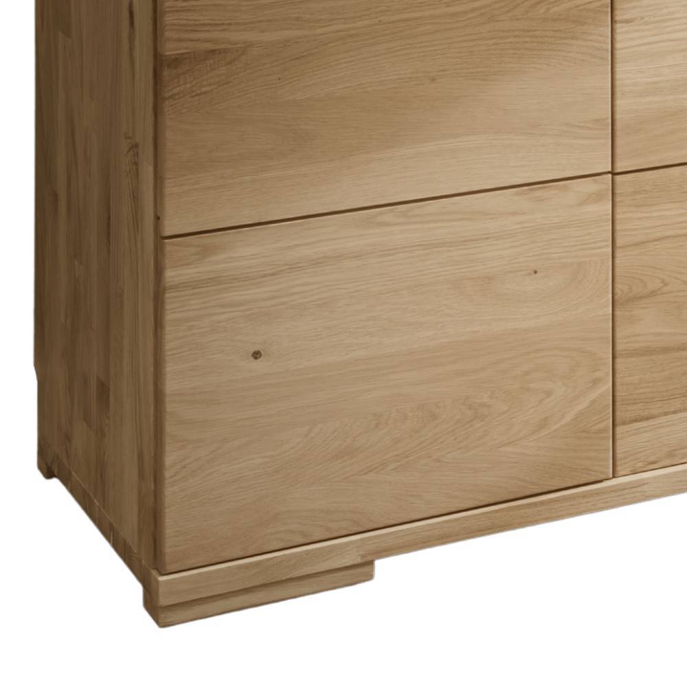 Kommode Massivholz Janian in modernem Design 135 cm breit