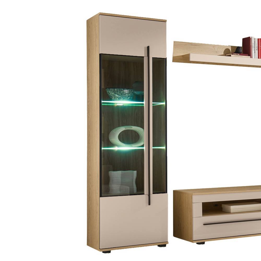 TV Wohnwand Helina 200 cm hoch in modernem Design (vierteilig)