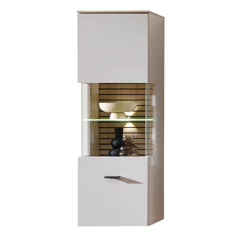 Wandvitrine Jasefiana in modernem Design mit LED Beleuchtung