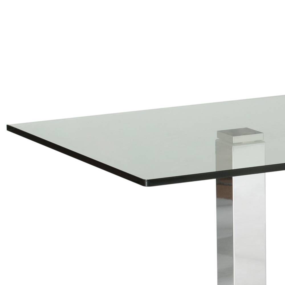 Wohnzimmertisch Atlona 110 cm breit mit Glasplatte