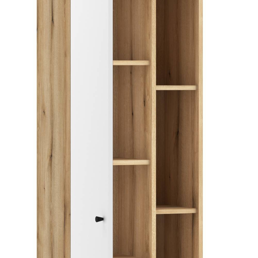 Badezimmer Hochschrank Zyret 190 cm hoch mit vier offenen Fächern