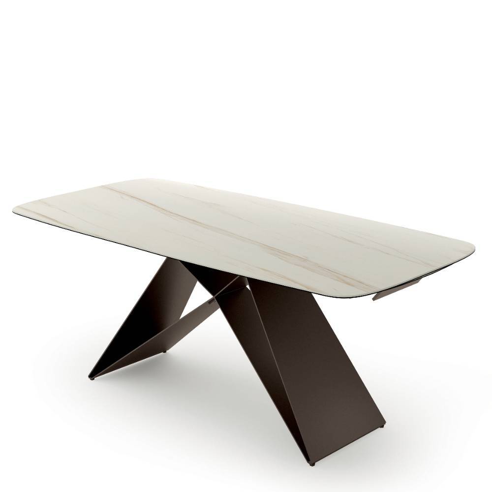 Esstisch Vimancio in modernem Design mit Keramikplatte