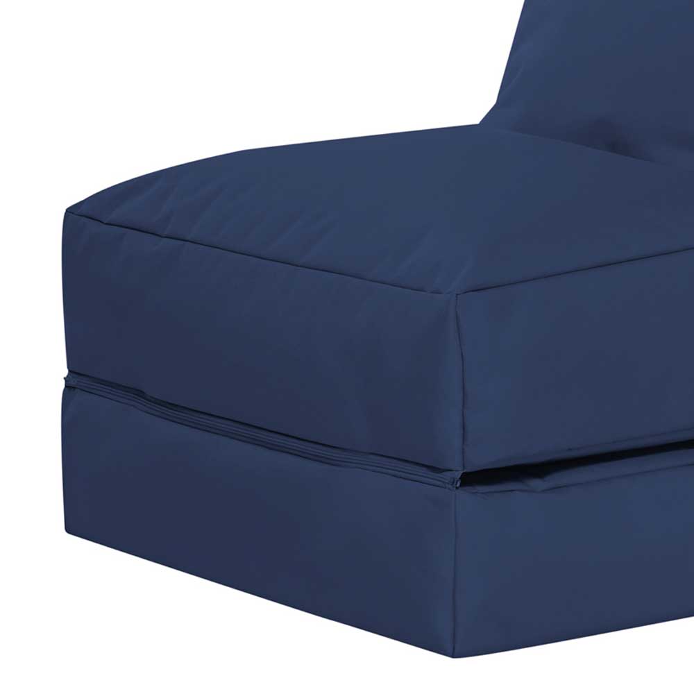 Liege Sitzsack Kuno in Blau Outdoor