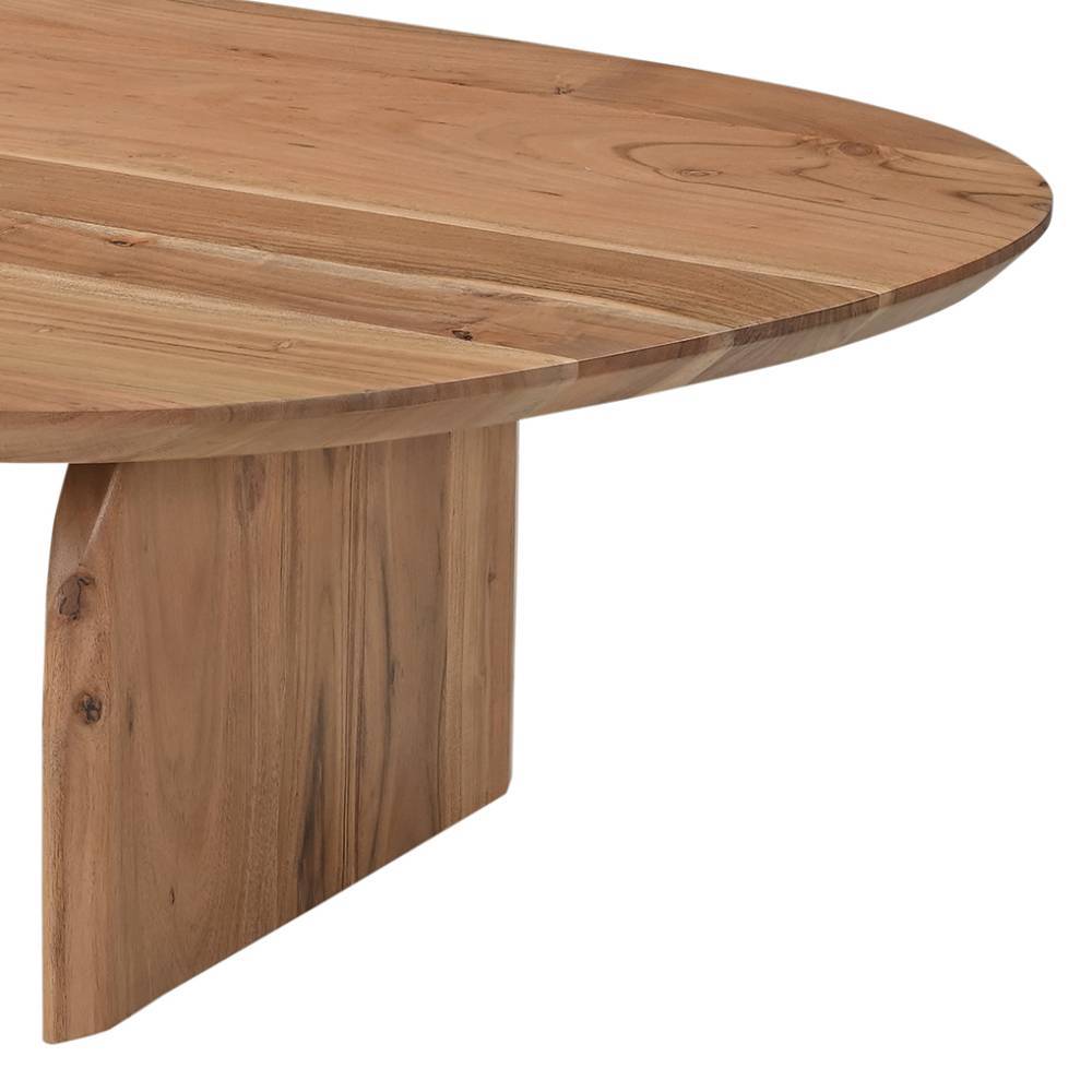 Holztisch Troyesa in organischer Form und modernem Design