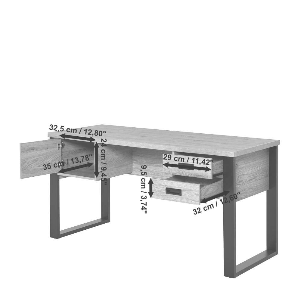 Schreibtisch Precio in modernem Design 150 cm breit