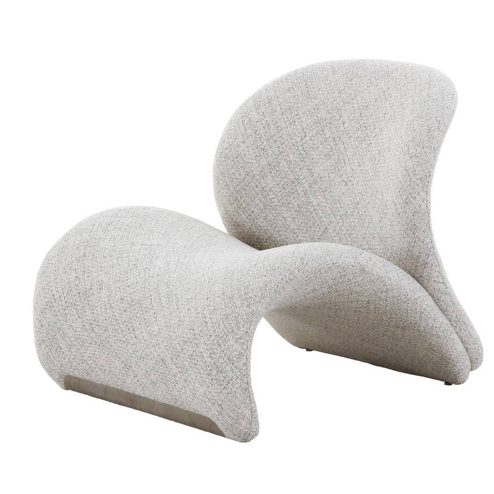 Designer Sessel Andra aus Boucle Stoff in Beige