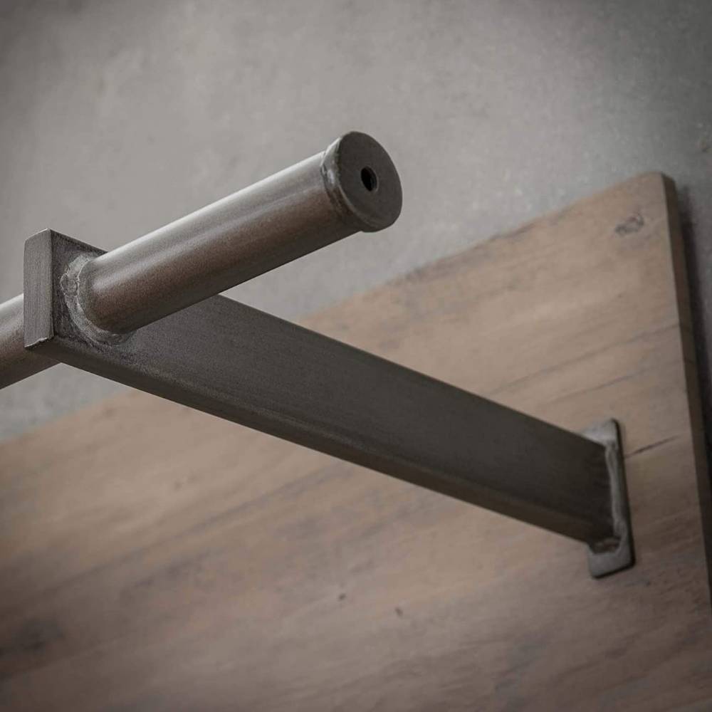 Wandgarderobenleiste Jainano in Eichefarben 85 cm breit