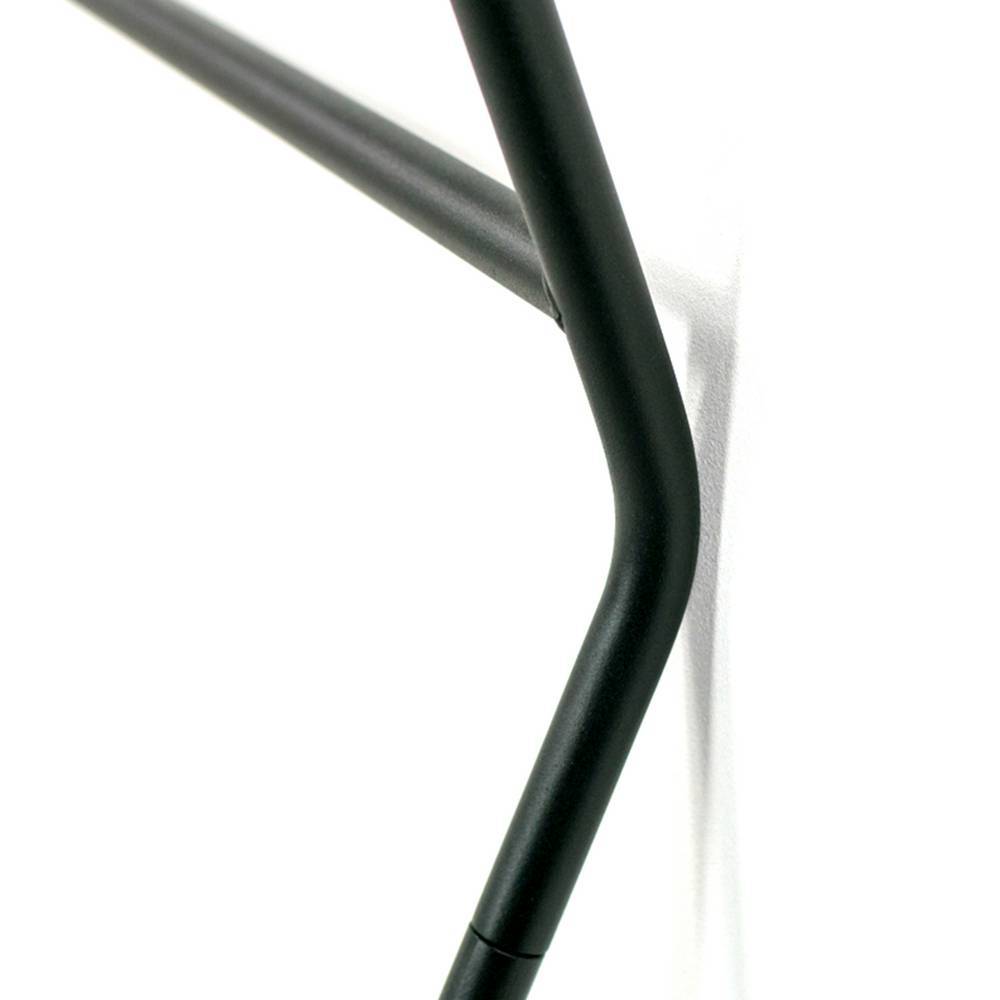 Metall Garderobenstaender Vinessia in Schwarz 166 cm hoch