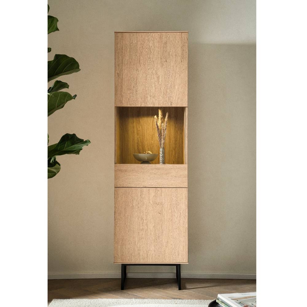 Standvitrine Carno 200 cm hoch in modernem Design