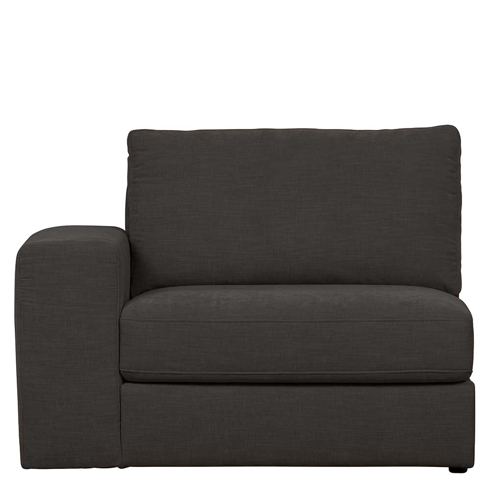 Modul Sofa Lehne links Trois in Anthrazit 115 cm breit