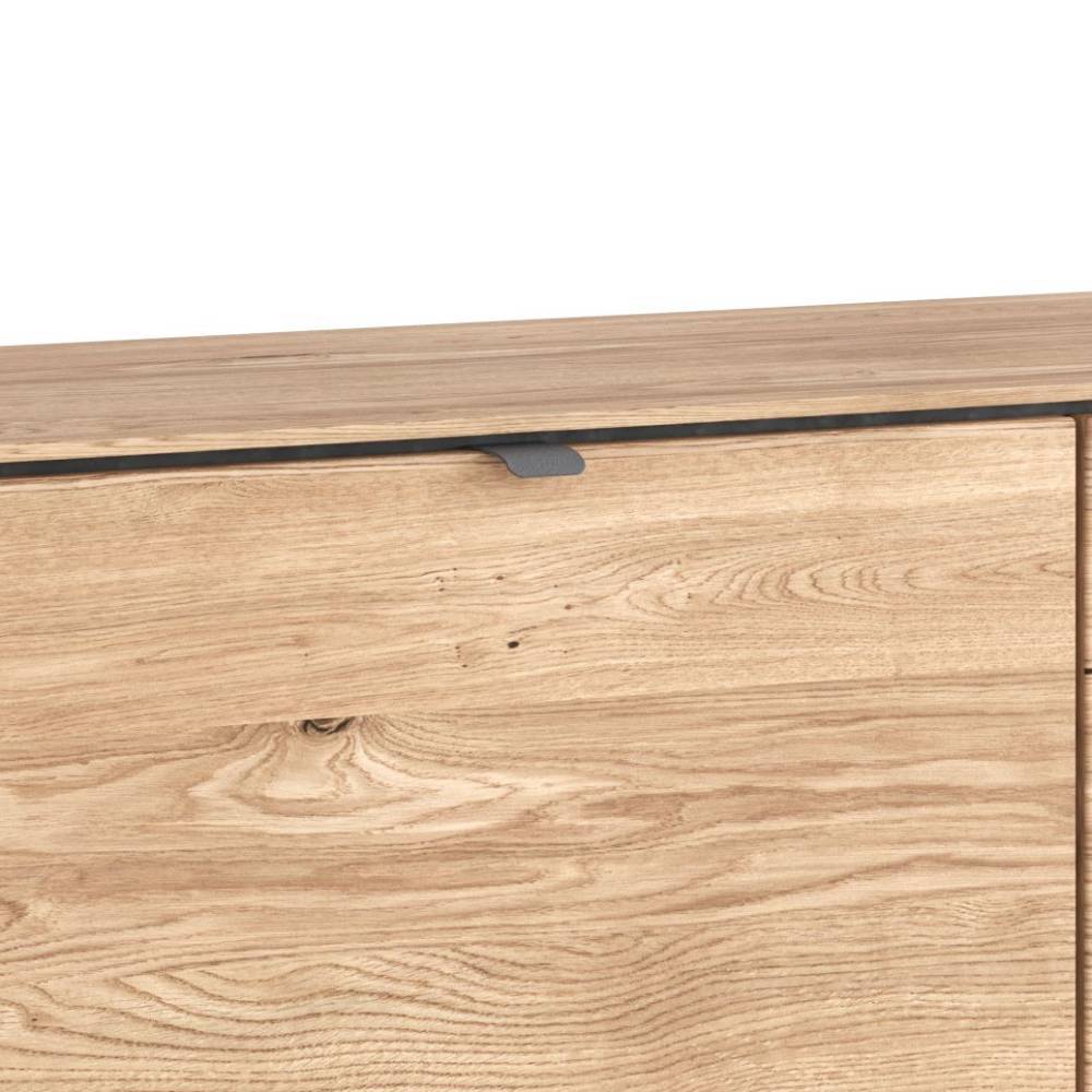 TV Lowboard Flo mit drei Schubladen und Bügelgestell aus Metall