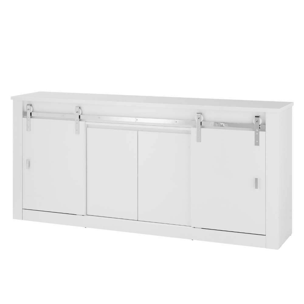 Sideboard Melvyno in Weiß mit Hochglanz Front