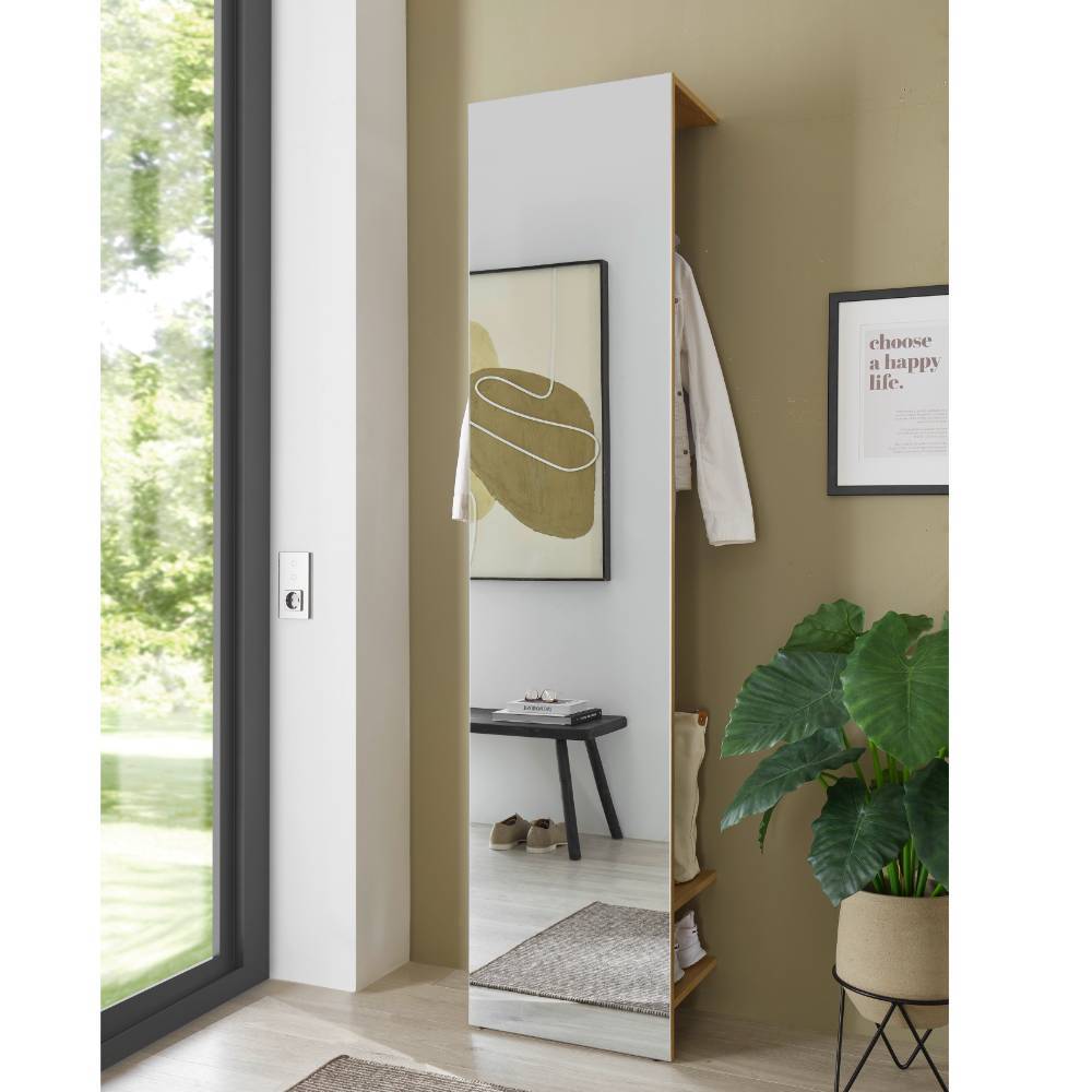 Garderobe Castilla mit Spiegel 50 cm breit - 200 cm hoch