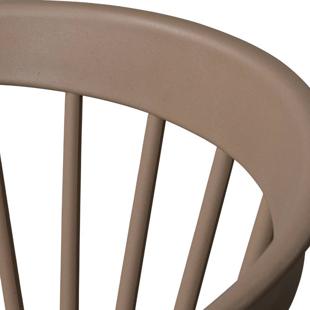 Stapelstuhl Eleenia in Cappuccino aus Kunststoff (2er Set)