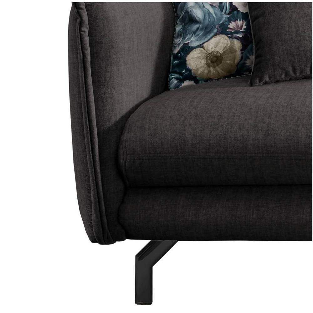 Eckcouch Artura in Anthrazit 255 cm breit