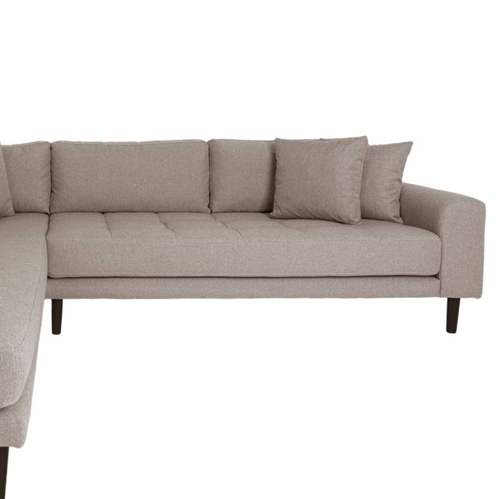 Polsterecke Venisavo in Beigegrau und modernem Design