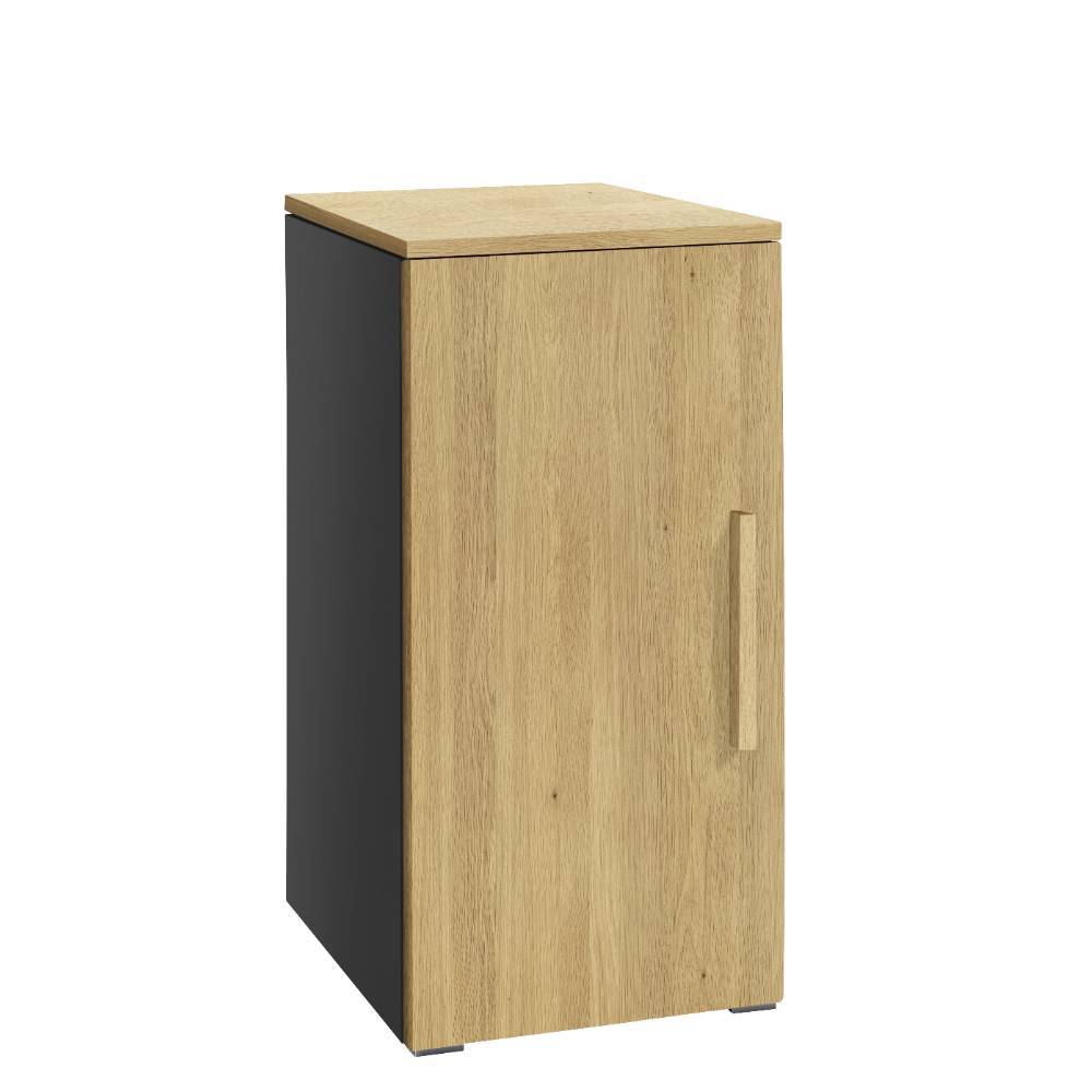 Schrank Latina in Eiche hell und Anthrazit