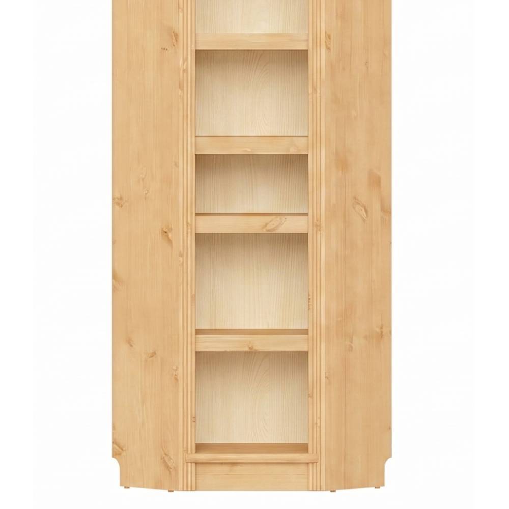 Eck Regal Claros 220 cm hoch aus Kiefer Massivholz