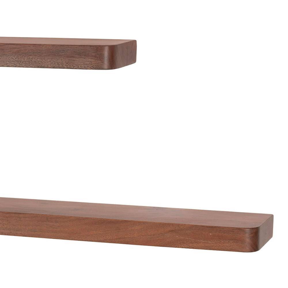 Wandregale Odrato 60 cm breit aus Akazie Massivholz (3er Set)