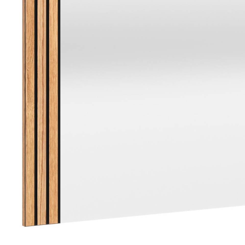 Wandspiegel Laviella in Eichefarben und modernem Design