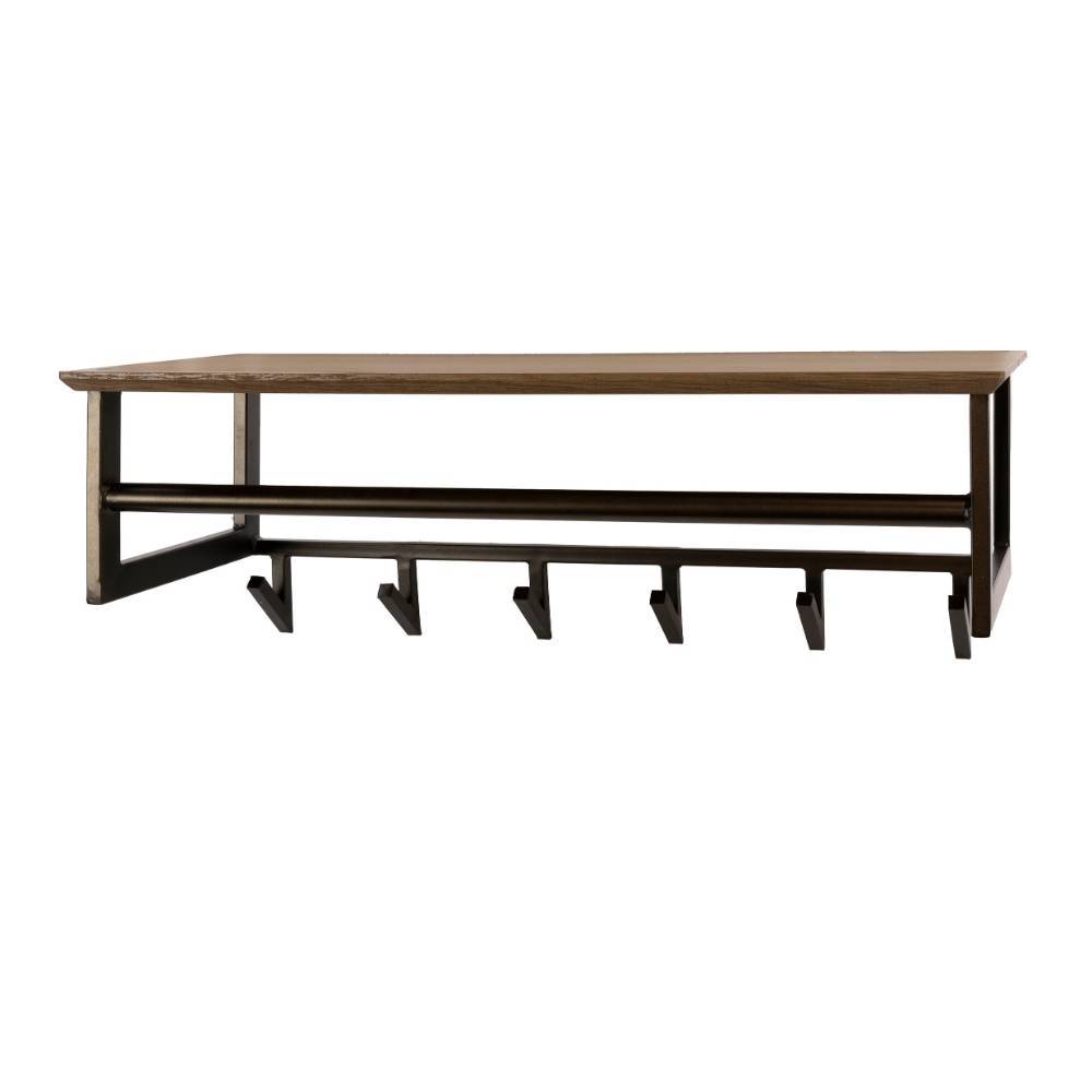 Wandgarderobe Zanyorita im Industry und Loft Stil mit 6 Kleiderhaken