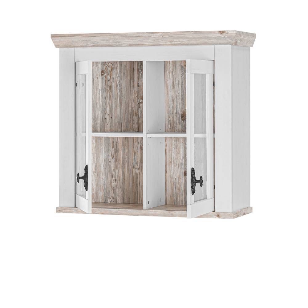 Landhausküche Flurencina in Weiß 192 cm breit (vierteilig)