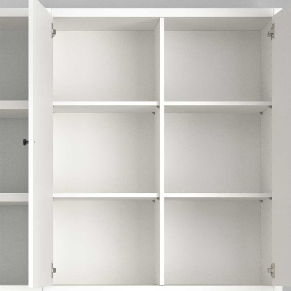 Weiße Bürowand Lerchona Made in Germany mit zwei Drehtüren