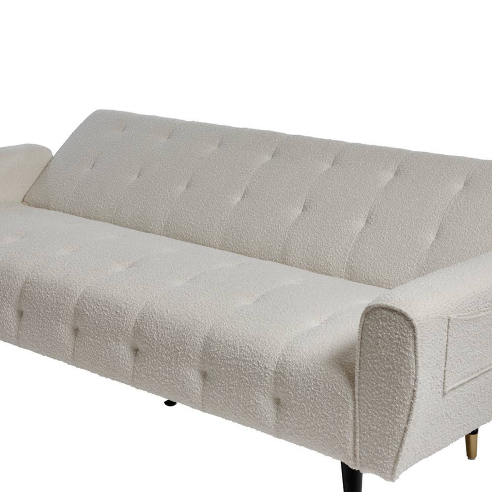 Dreisitzer Sofa Sair aus Boucle Stoff im Retrostil