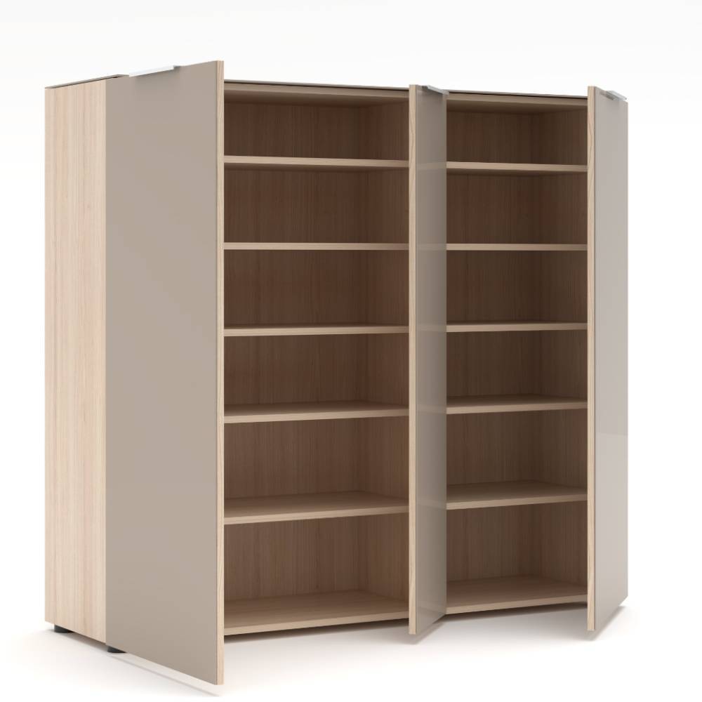 Schuhschrank Daniele mit Drehtüren in modernem Design