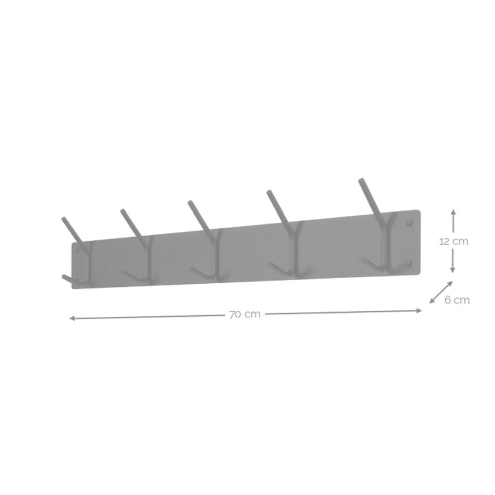 Metall Wandhaken Embus in Gelb 70 cm breit