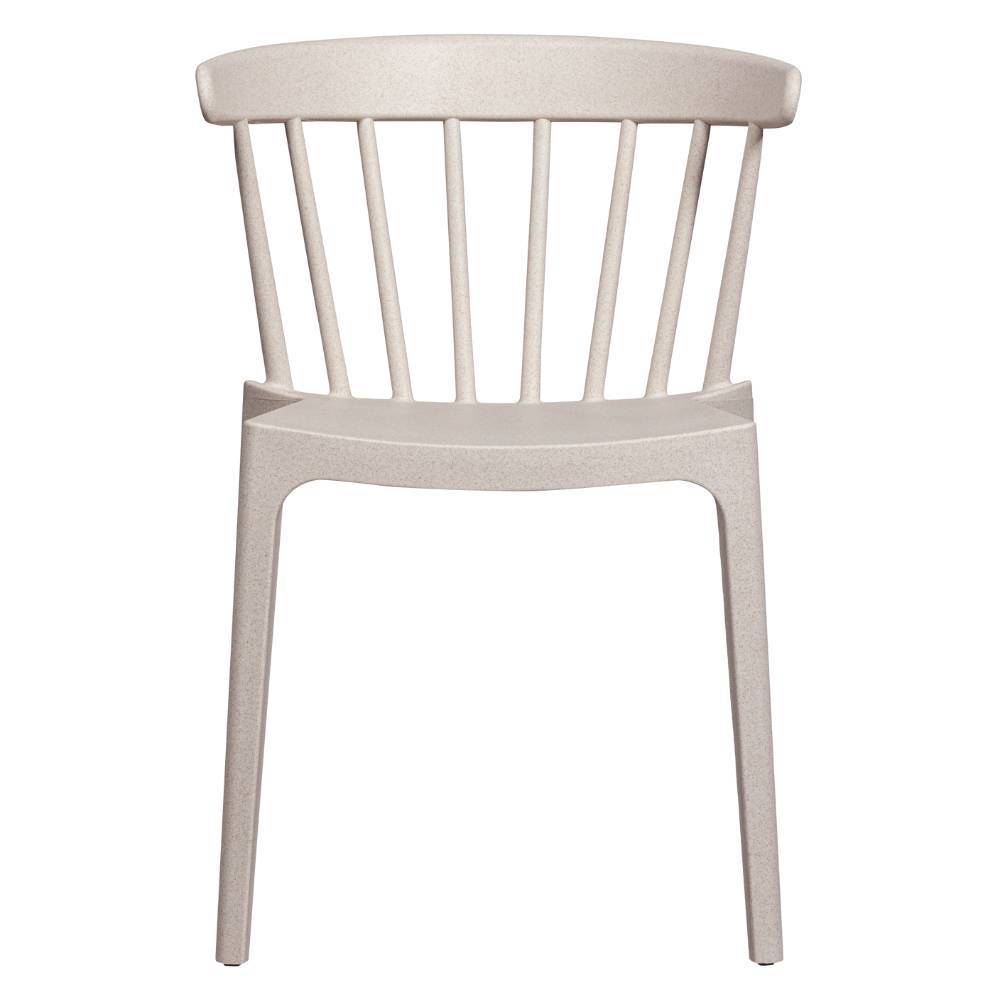 Gartenstuhl Futura aus Kunststoff in Offwhite (2er Set)