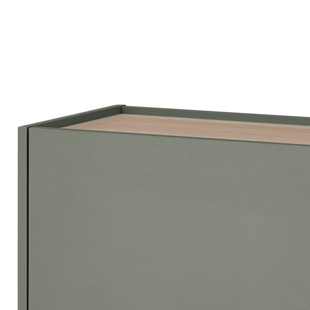 Hängeschrank Ulfava in Graugrün mit Klappe