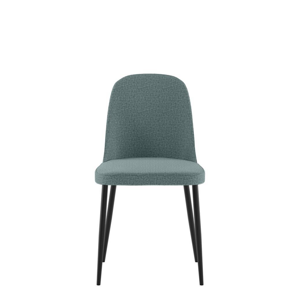 4 Stühle Idnona in Petrol aus Webstoff (4er Set)