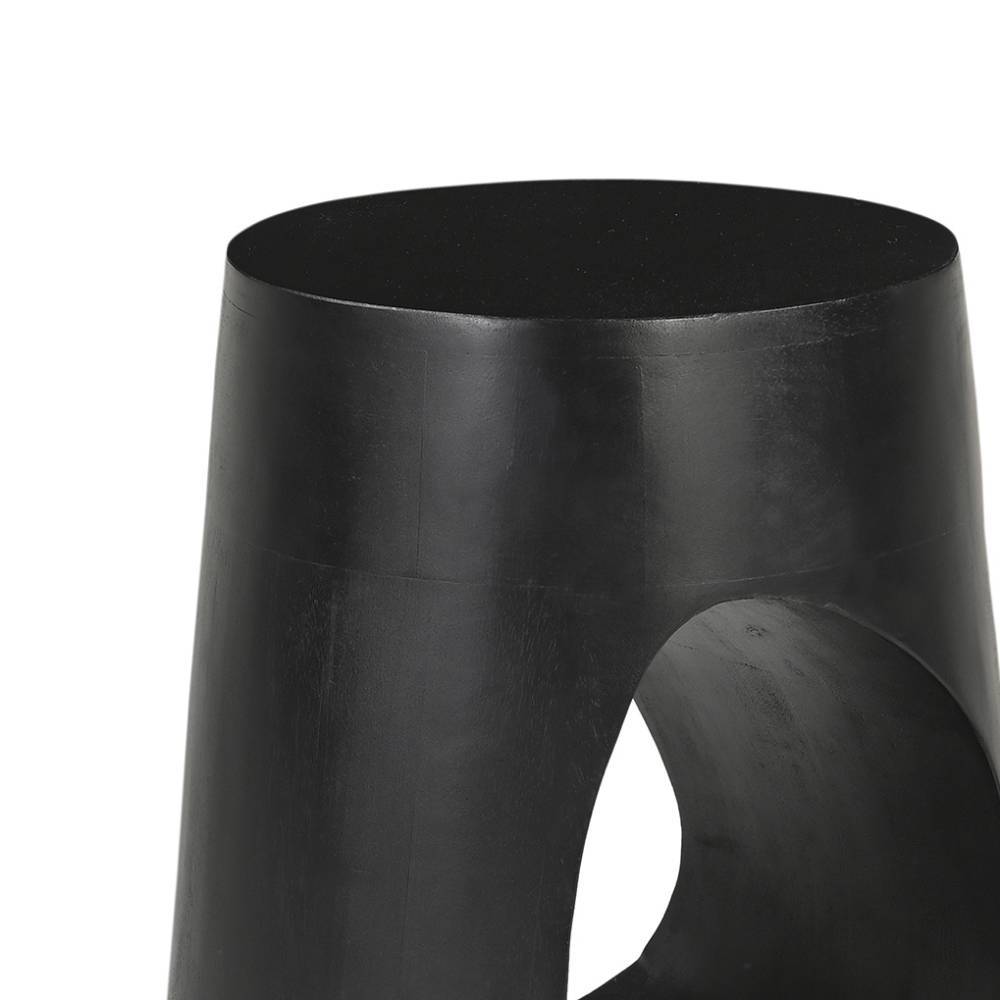 Beistelltisch Massivholz Mercana in modernem Design - Schwarz
