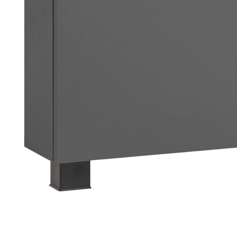 Beistellschrank Bad Bennus mit Toilettenpapierhalter 74 cm hoch