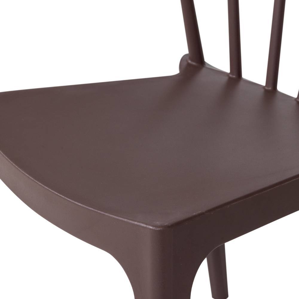 Outdoor Stühle Castro in Dunkelbraun-Lila 75 cm hoch (2er Set)