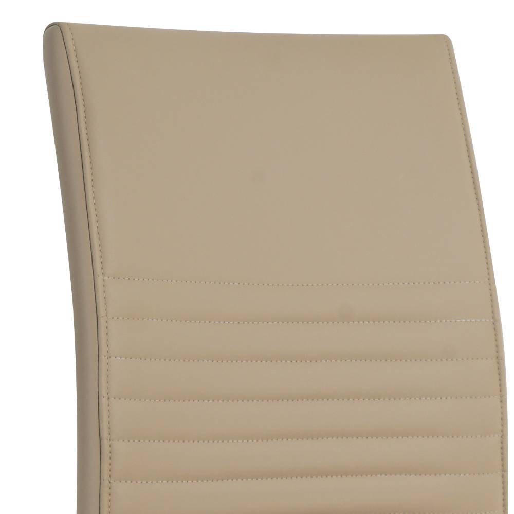 Freischwinger Leonhard mit Gestell aus Metall in Taupe (2er Set)
