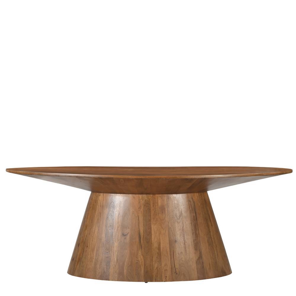 Esszimmer Sitzgruppe Bertylan aus Samt und Mangobaum Massivholz (siebenteilig)
