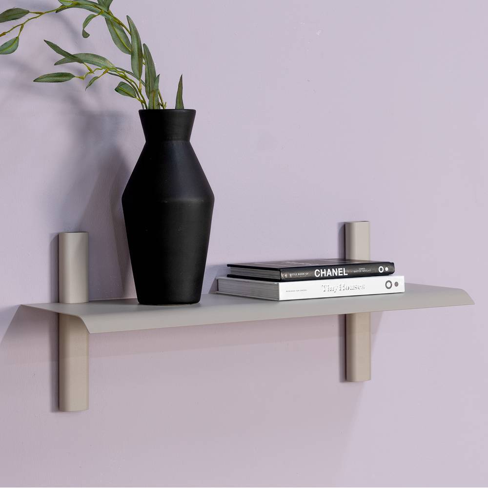 Metall Regal Sharina in Taupe und modernem Design