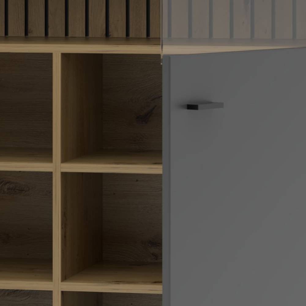Wohnzimmerschrank Yarisis in modernem Design mit Sockelgestell