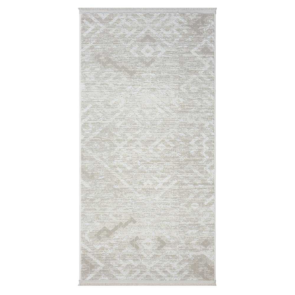 Heller Teppich Rechteck Ipsum in Cremefarben & Beige Kurzflor