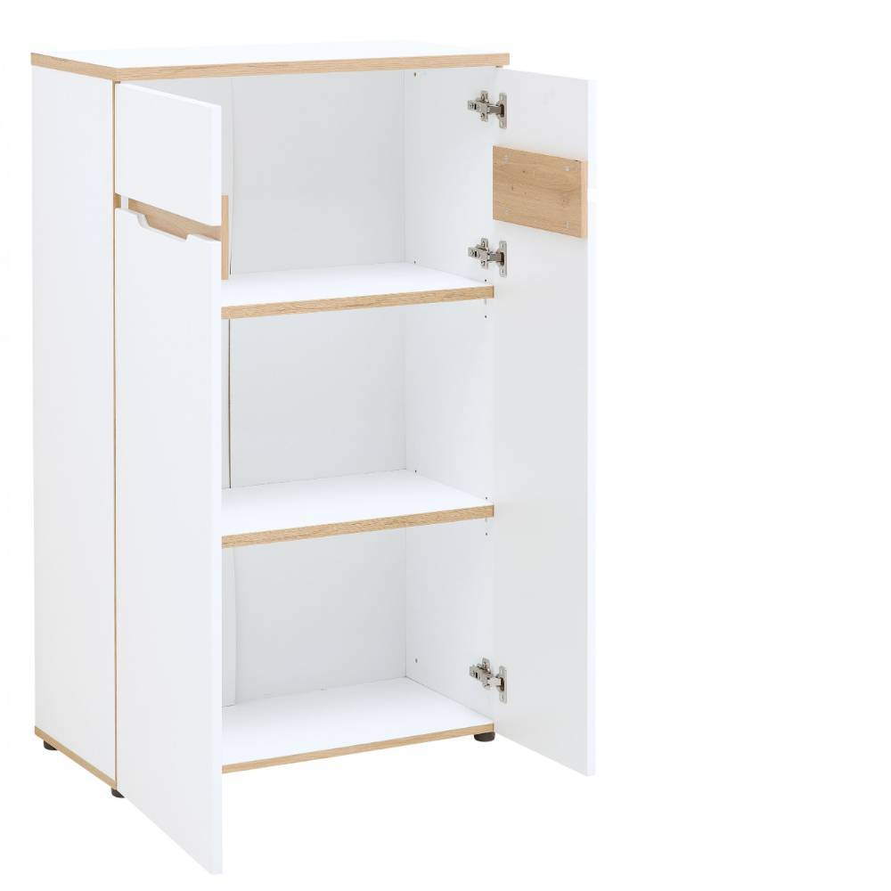 Ordnerschrank Mariocavo in Weiß 75 cm breit