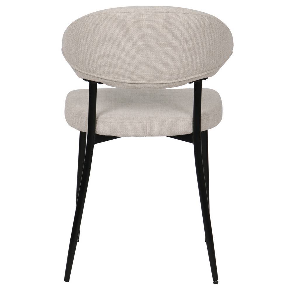 Polsterstuhl Esszimmer Joalina in modernem Design mit Gestell aus Metall (2er Set)