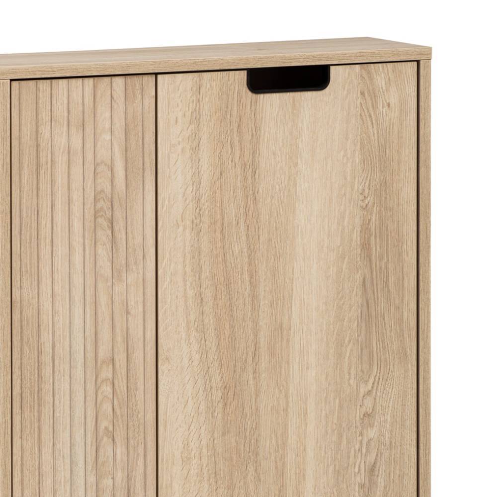Dielenschrank Rasvanna in Weißeiche Holzoptik 60 cm breit